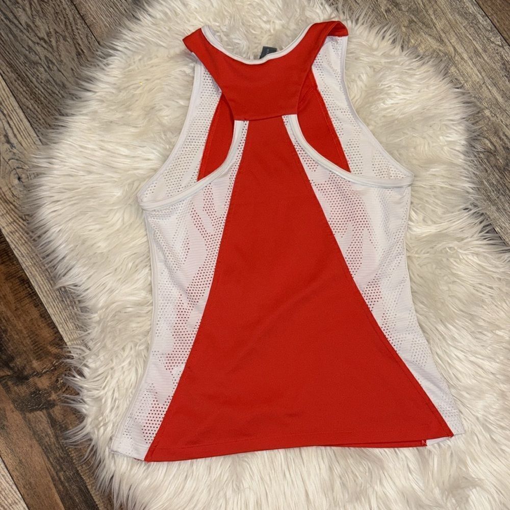 adidas x Stella McCartney Barricade Red & White Tank Top - Picture 8 of 8